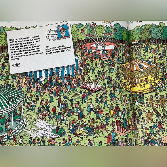 Where's Waldo? Blue Hardcover Book 
c.1987 by Martin Handford - Picture 4 of 8